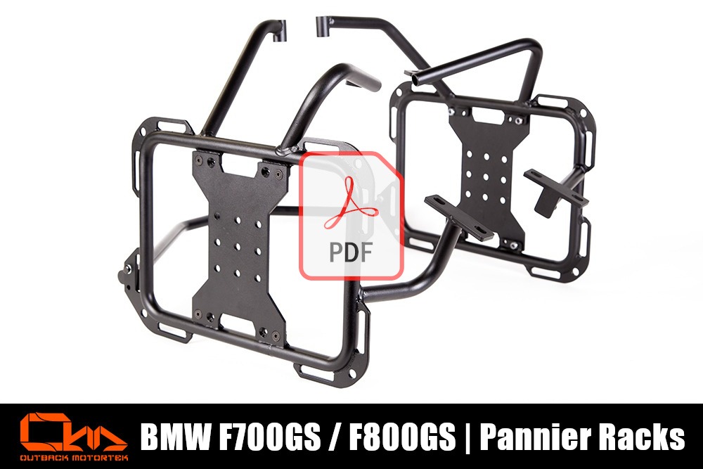 BMW F800GS Pannier Racks PDF Installation