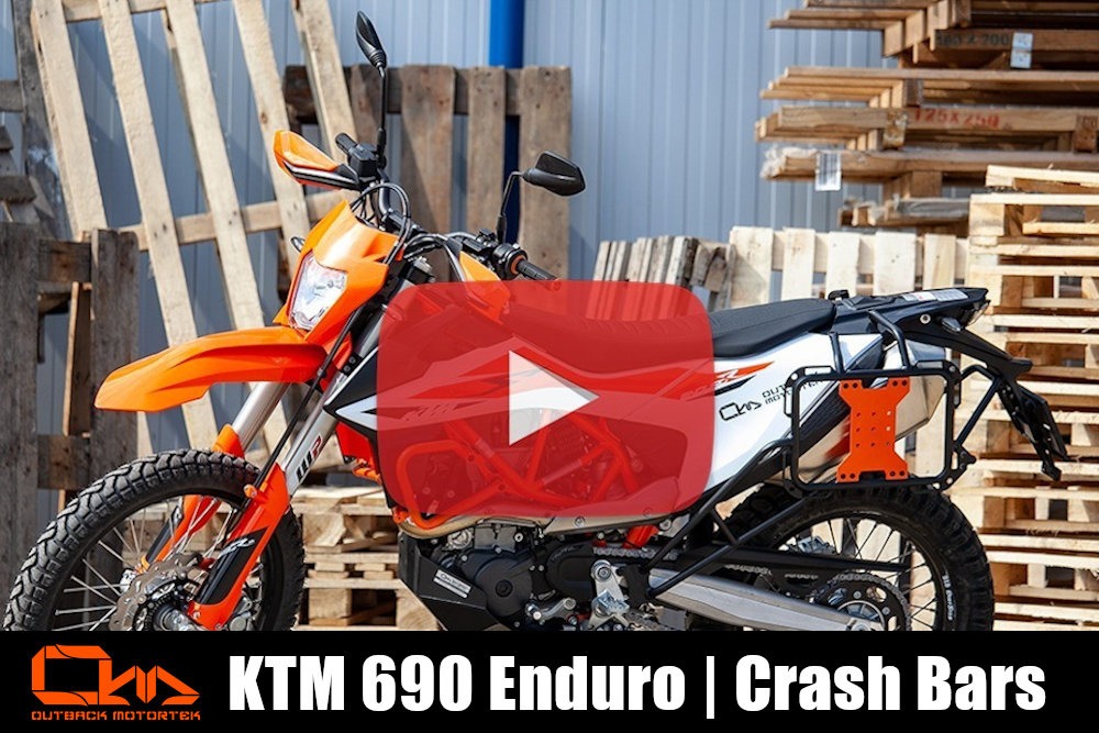 KTM 690 Enduro R Installation des Crash Bars