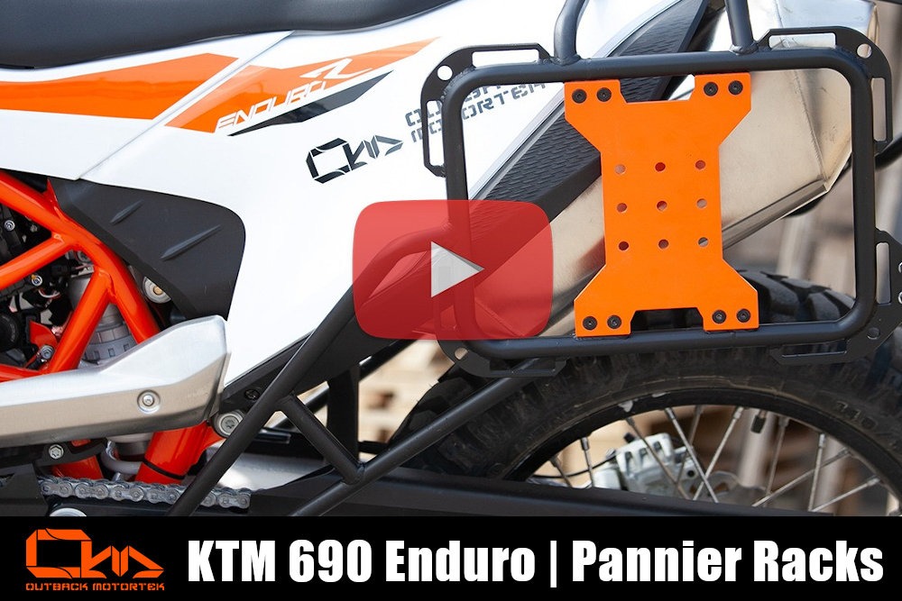 KTM 690 Enduro R Pannier Racks Installation