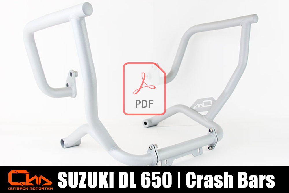 Suzuki DL 650 Crash Bars Installation