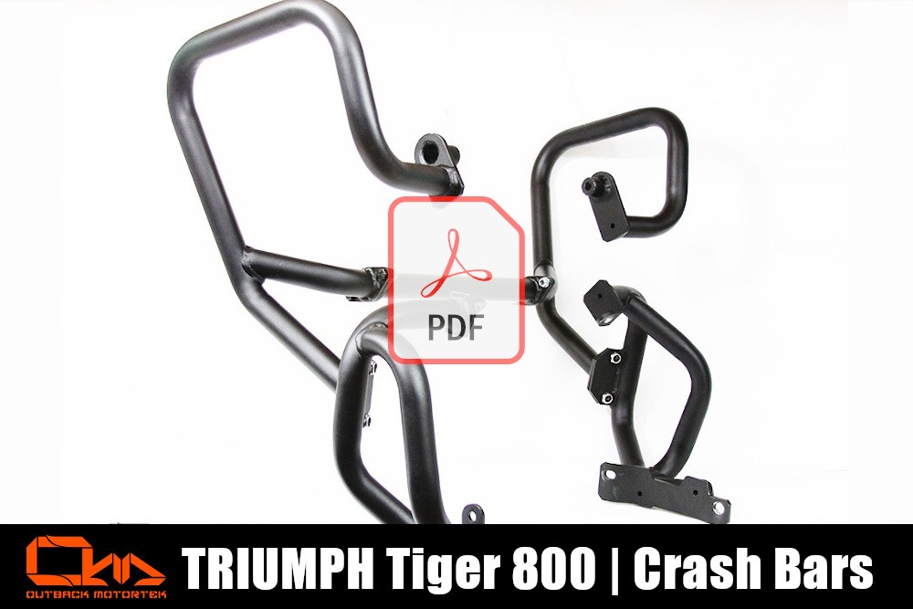 Triumph Tiger 800 D’installations des Crash Bars