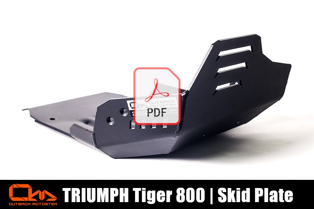 Triumph Tiger 800 D’installations des Sabot Moteur