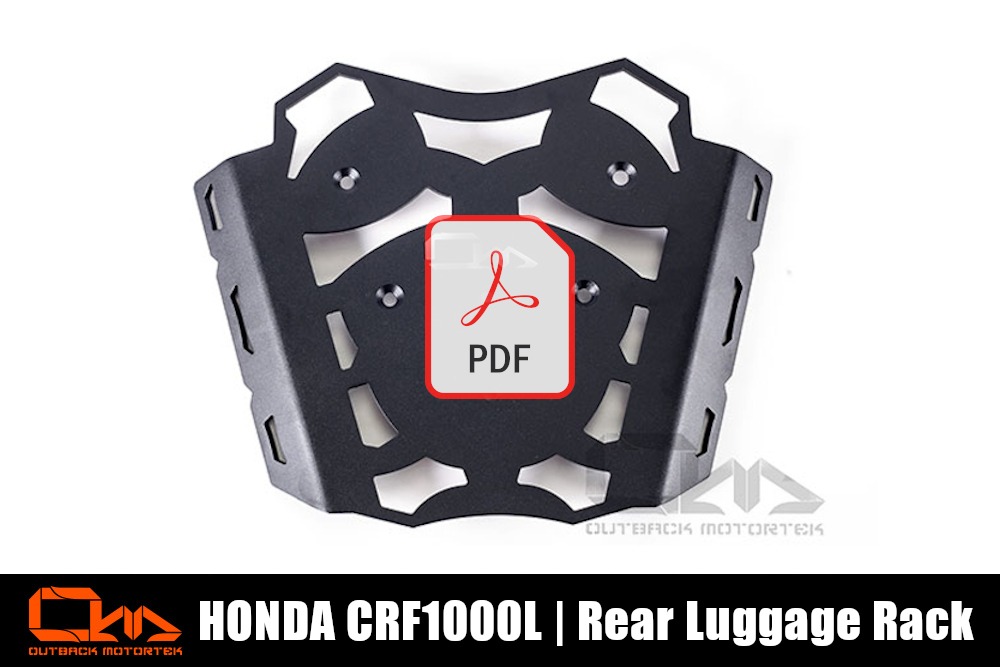 Honda CRF1000L Africa Twin PDF D’installations des Porte-Bagages Arrière