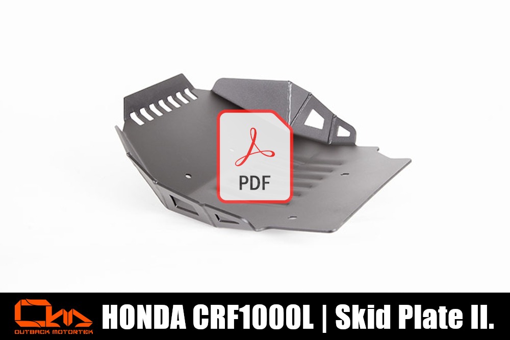 Honda CRF1000L PDF D’installations des Sabot Moteur des Court