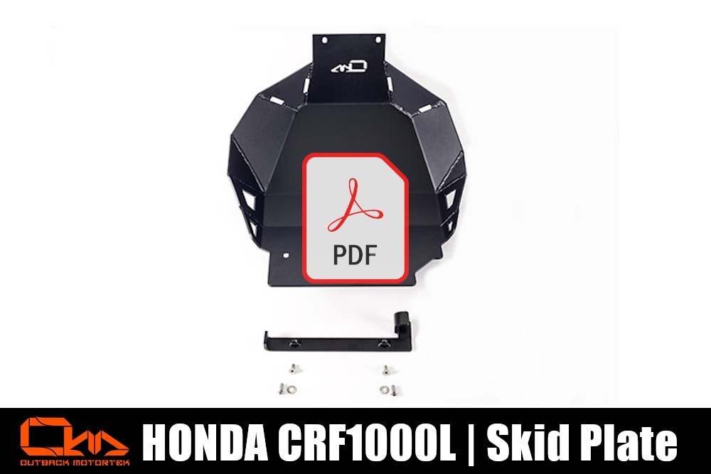 Honda CRF1000L Skid Plate PDF Installation