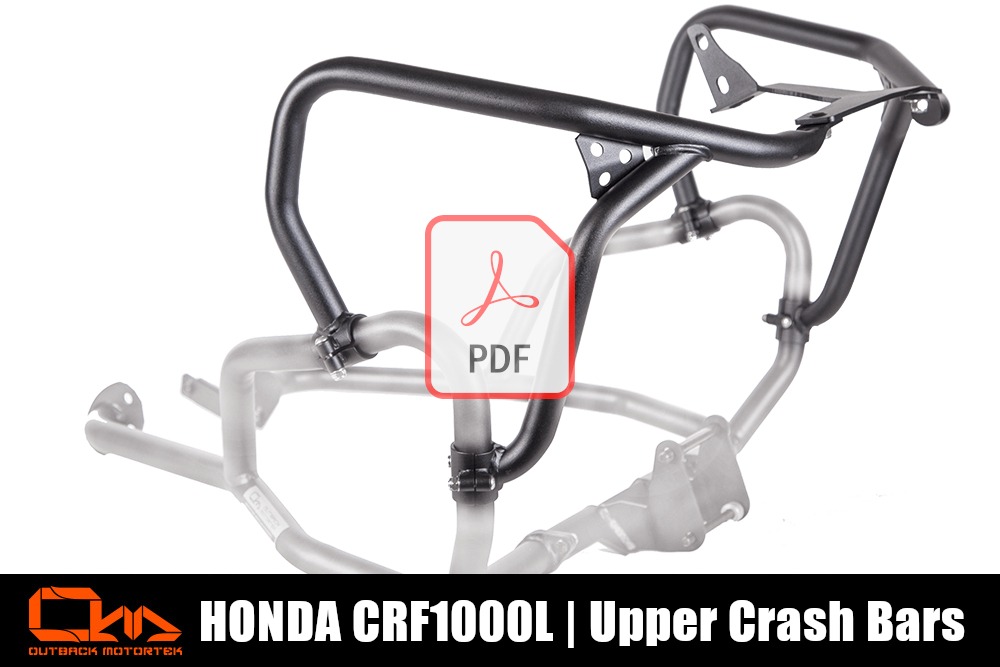 Honda CRF1000L Upper Crash Bars PDF Installation