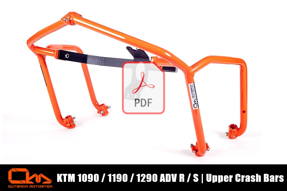 KTM 1090 / 1190 / 1290 Adventure R / S Upper Crash Bars PDF Installation