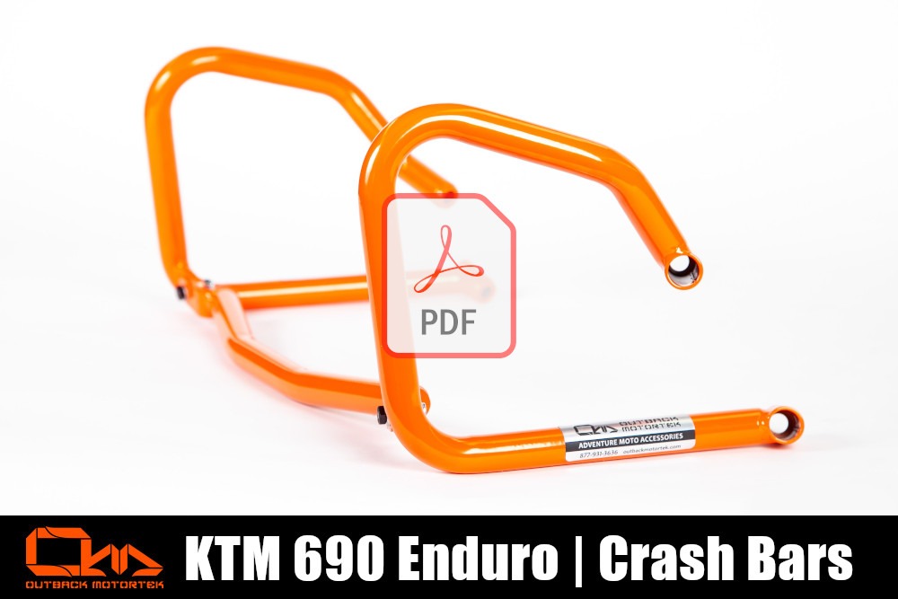 KTM 690 Enduro R D’installations des Crash Bars