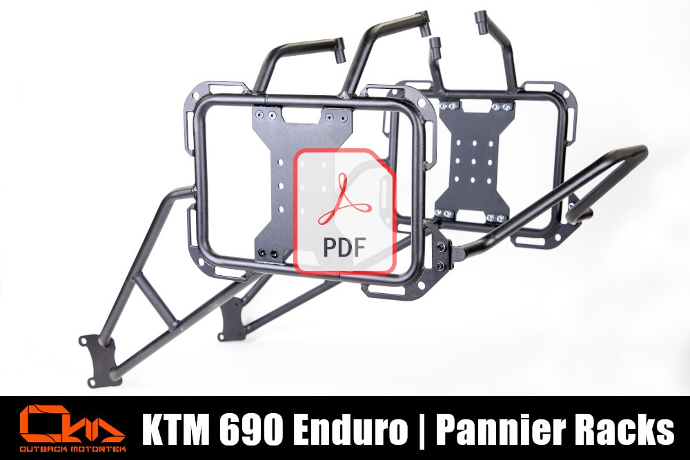 KTM 690 Enduro R D’installations des Support Bagage Latéral