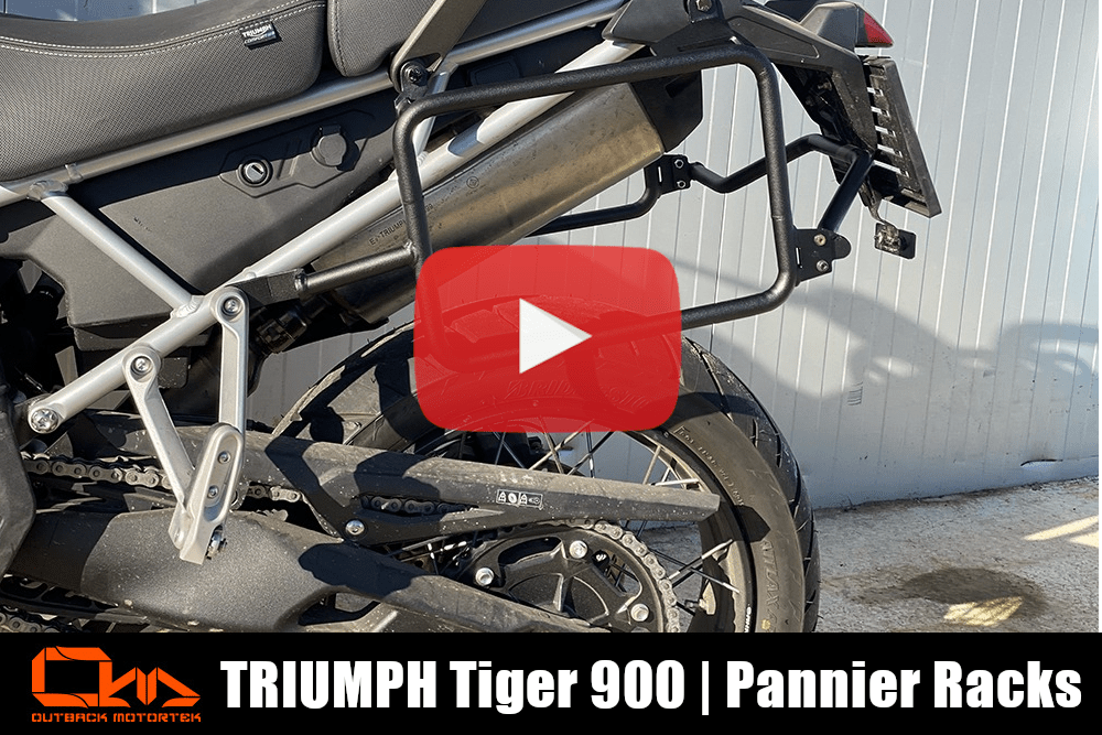 Triumph Tiger 900 Installation des Support Bagage Latéral
