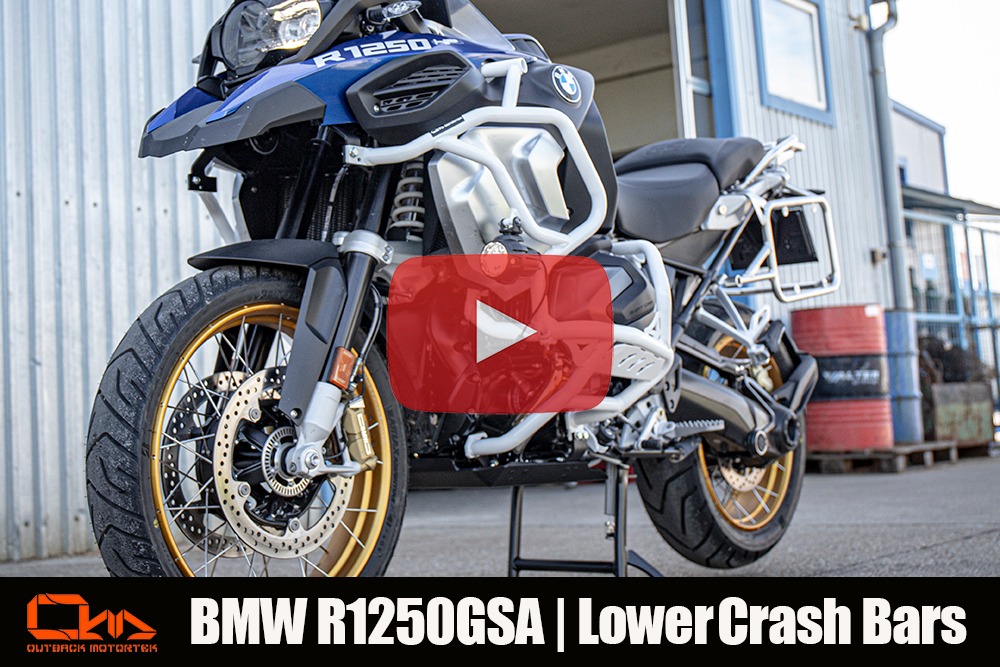 BMW R1250GSA Lower Crash Bars Installation