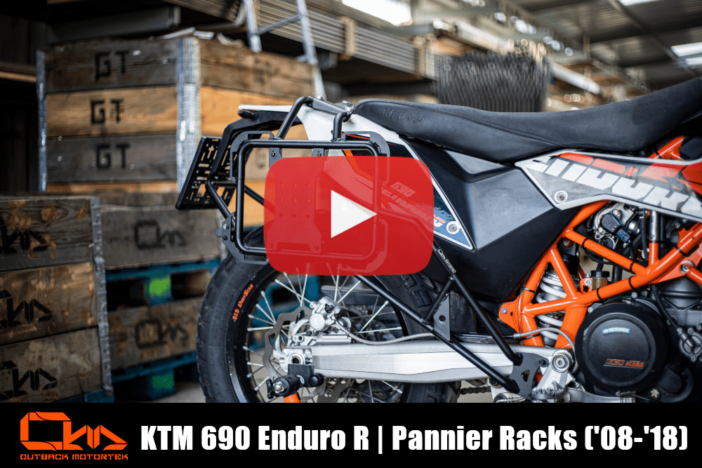 KTM 690 Enduro R 2008-2018 Installation des Support Bagage Latéral