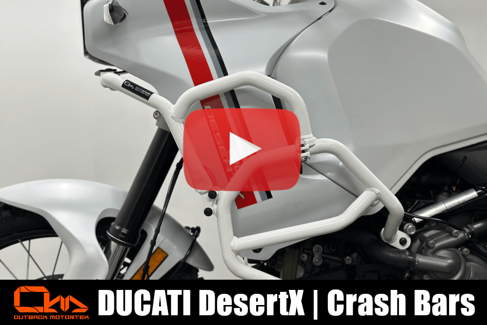 Ducati DesertX Crash Bars Installation
