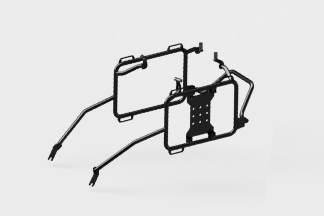 2025 KTM 390 Adventure R - Pannier Rack - Product Image KTM 390 Adventure R – Pannier Racks - Image 1