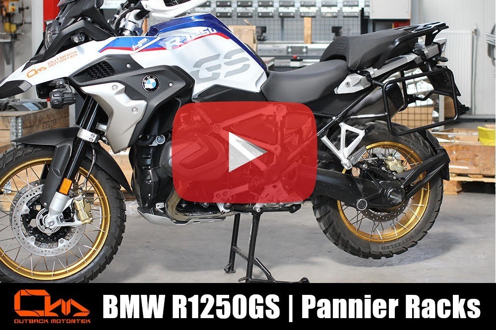 BMW 1250GS Pannier Racks Installation