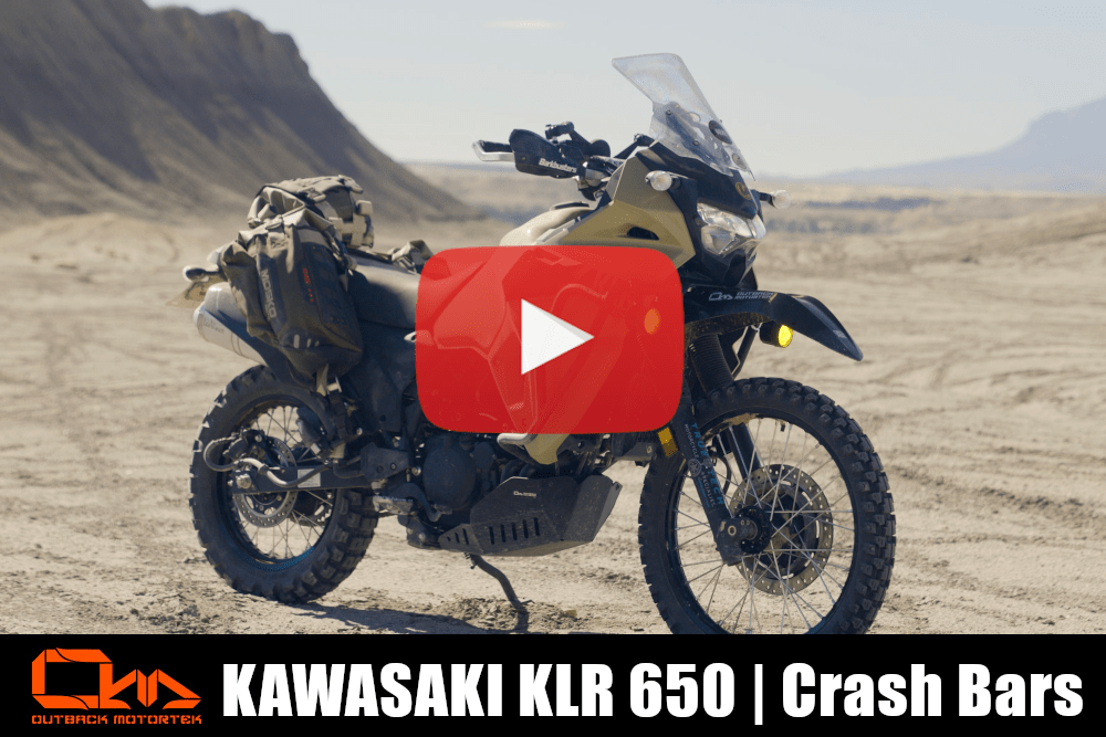 Kawaski KLR650 Crash Bars Installation