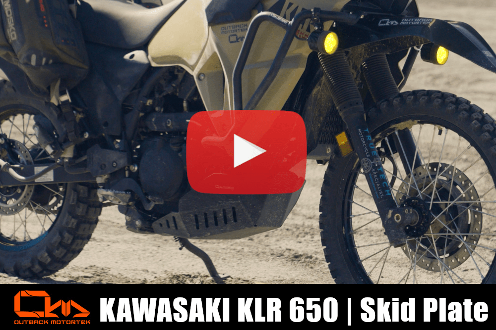 Kawaski KLR650 Skid Plate Installation