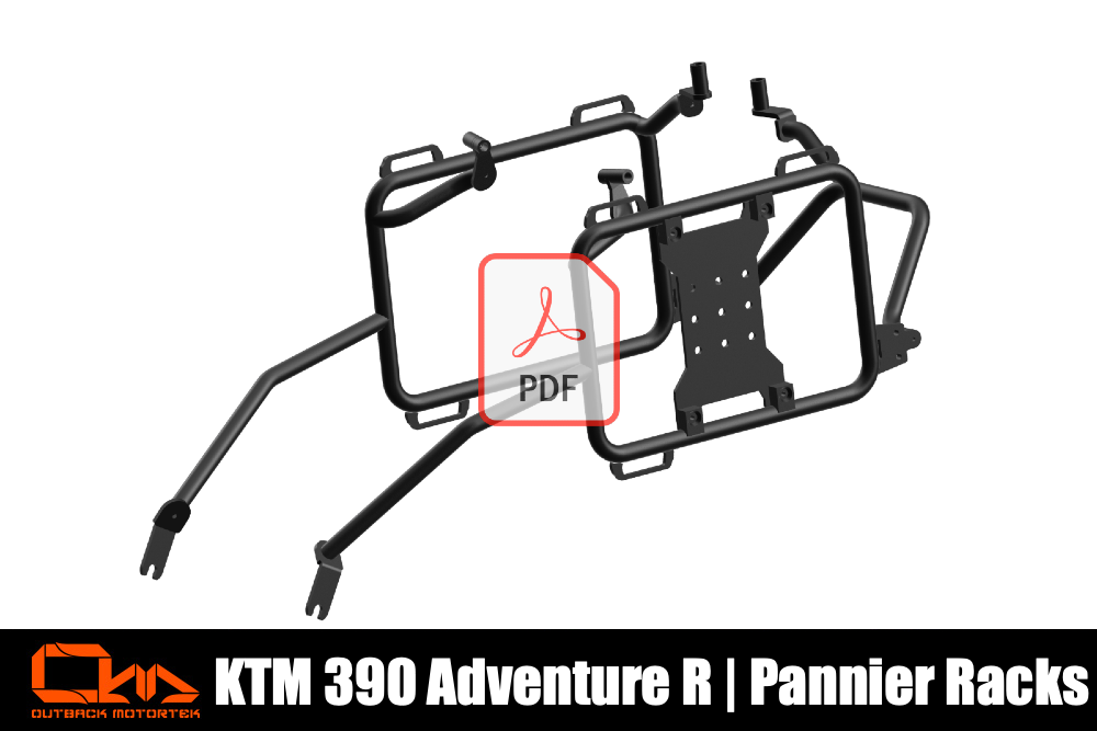 KTM 390 Adventure R Pannier Racks PDF Installation
