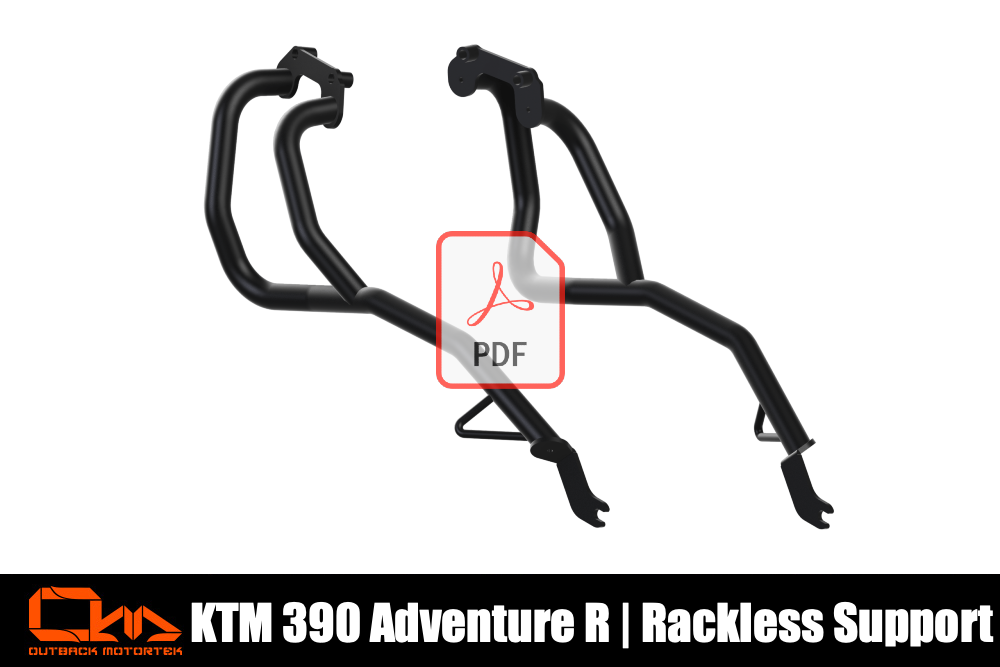 KTM 390 Adventure R Rackless Support PDF Installation